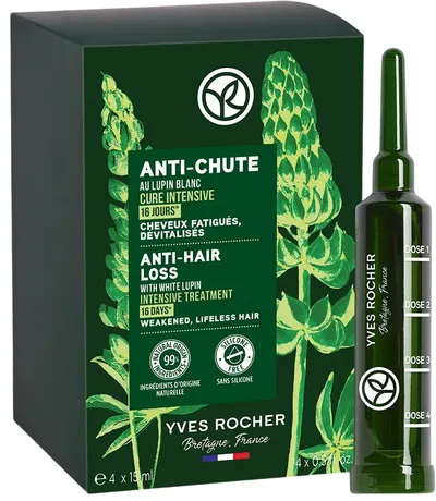 Yves Rocher Anti-Chute Ampule împotriva căderii părului, 4 х 15 ml