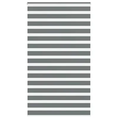 Gossi jaluzea tip zebra gri inchis latime tesatura 130,9 cm poliester