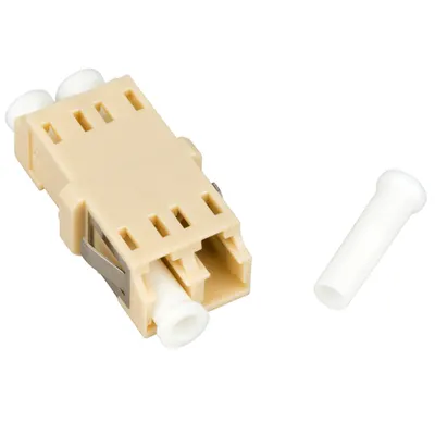 Cupla LC Duplex,Plastic,Multimode,zirc.,fara flansa,bej,ECO