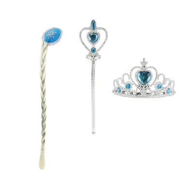 Set codita cu tiara si bagheta Printesa de Gheata