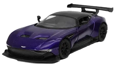 Mașinuță metalică Kinsmart - Aston Martin Vulcan, 1:38, violet