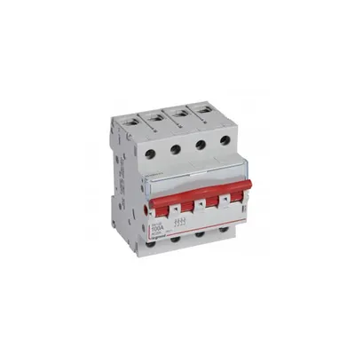 Separator modular - 4P 400 V~ - 100 A - rosu handle
