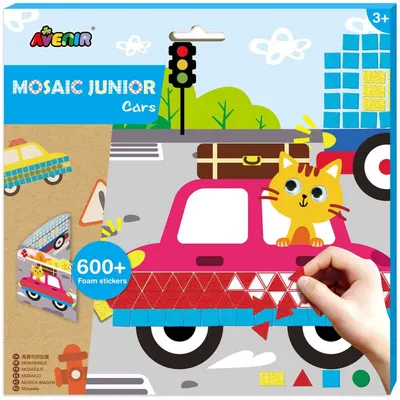 Carte cu stickere Avenir - Mașini