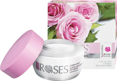 Nature of Agiva Roses Crema de zi pentru piele uscată, 50 ml