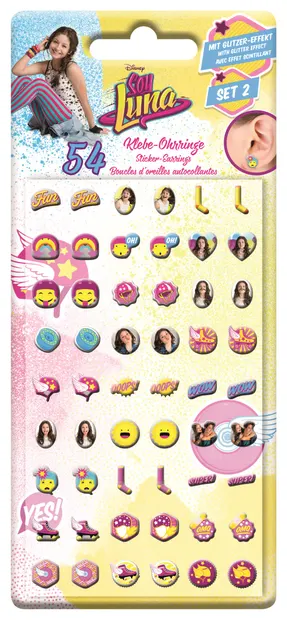 Set de cercei autocolanți Craze - Soy Luna, 54 bucăți