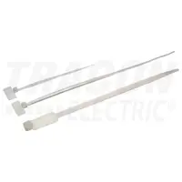 Fasete cu eticheta, natur 120J 110×2,5mm, D=1-20mm, PA6.6, (a×b=8×25mm)