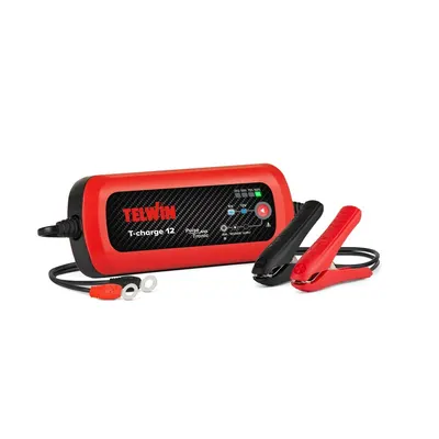 Redresor auto 6-12V Telwin T-CHARGE 12, pentru baterii WET, GEL, AGM, MF, PbCa, EFB, cu functie de mentinere
