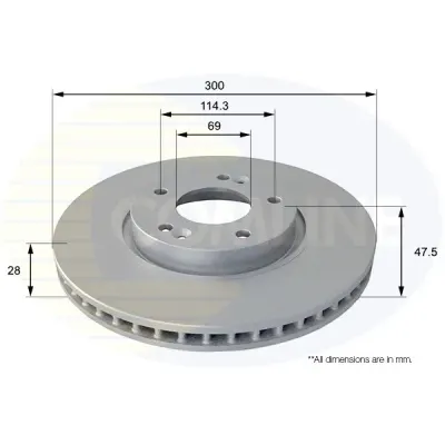 Disc frana COMLINE ADC1089V