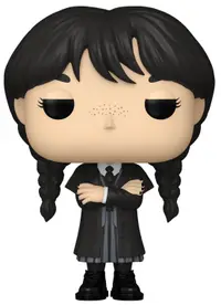 Figurină Funko POP! Television: Wednesday - Wednesday Addams (Black Coat) #1815