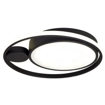 Plafoniera Yumo 36W 198lm 4000K 420mm, negru, Erste