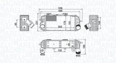 Intercooler potrivit HYUNDAI TUCSON; KIA SPORTAGE IV 2.0D 06.15-09.22
