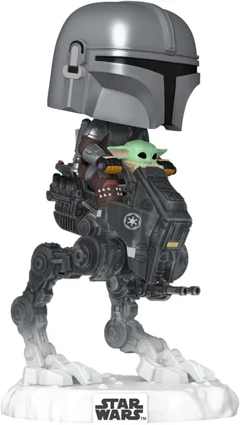 Figurina - Pop! - Star Wars: The Mandalorian with Grogu in Imperial Remnant AT-RT