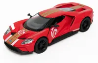 Mașinuță metalică Kinsmart Heritage Edition - Ford GT, 1:38, roșu