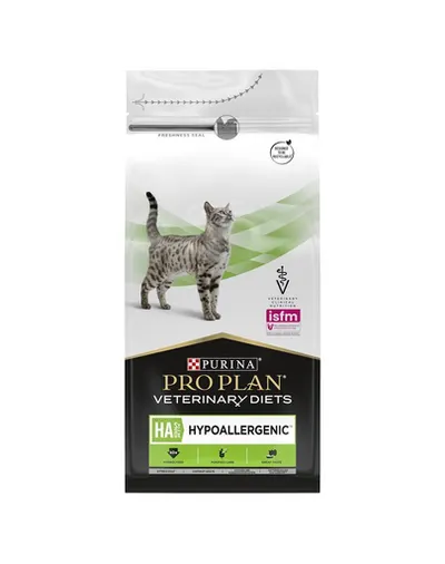 PURINA PRO PLAN Veterinary Diets Feline HA Hypoallergenic 2,6 kg (2x1,3 kg) hrană uscată dietetică pisici, pentru alergii alimentare