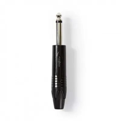 Conector audio jack mono 6.35mm tata, Nedis COTP23900BK
