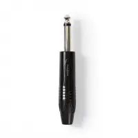 Conector audio jack mono 6.35mm tata, Nedis COTP23900BK