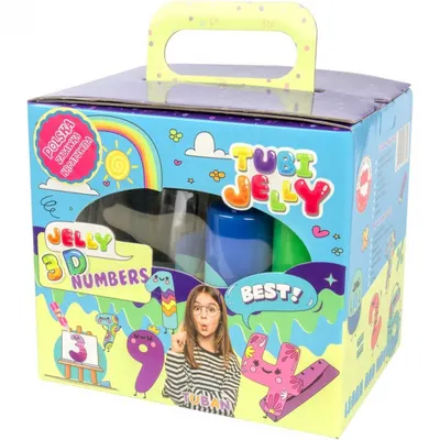 Set creativ Tuban - Tubi Jelly, Numere, 6 culori, acvariu