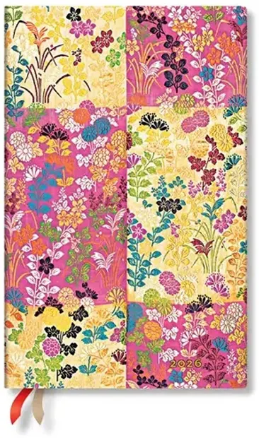 Planner Paperblanks Kara-Ori Pink - Maxi, orizontal, 80 foi, 2026