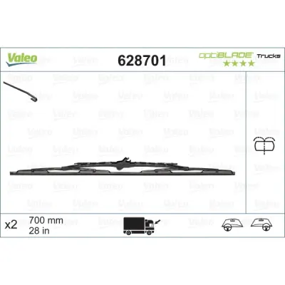 Lamela stergator VALEO 628701