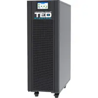 UPS Online cu dubla conversie trifazat TED TED004246, 15 kVA, 15 kW, regleta, LCD, fara acumulatori