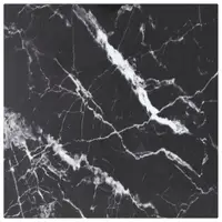 Gossi blat masa negru 40x40 cm 6 mm sticla securizata design marmura