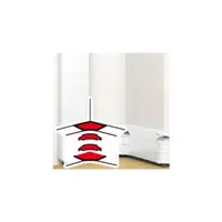 unghi interior 80-100° - pentru 50x180 snap-on DLP trunking - alb