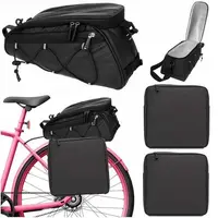 Geanta bicicleta modulara 3 piese, impermeabila, benzi reflectorizante