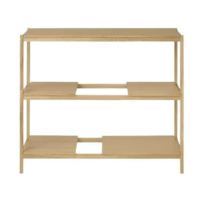 Etajeră în culoare naturală cu aspect de lemn de stejar 105x92x40 cm Sukoya – Blomus