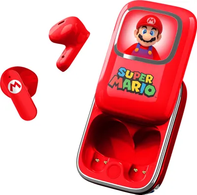 Căști wireless OTL Technologies - Super Mario Slide, TWS, roşu