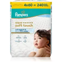 Pampers Aqua Soft Touch Servetele umede pentru copii 4x60 buc