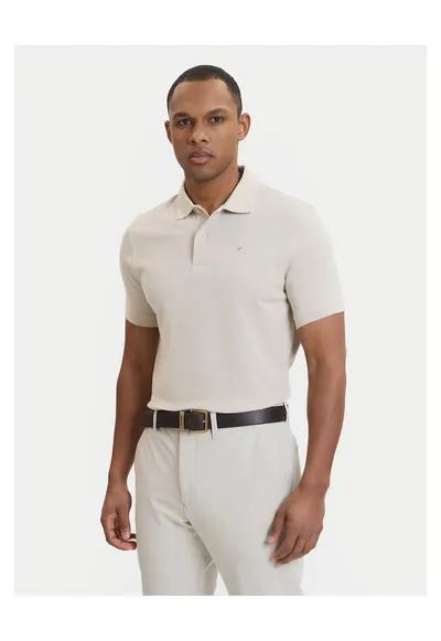 Tricou barbati - bumbac - bej - 98% bumbac - 2% elastan