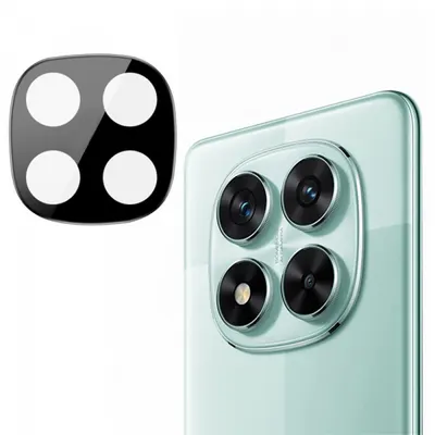 Folie de protectie Camera Spate Techsuit pentru Xiaomi Poco X7 / Redmi Note 14 Pro 5G, Sticla Securizata, Neagra