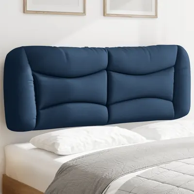 vidaXL Pernă pentru tăblie de pat, Hvar, albastru, 140 cm, material textil