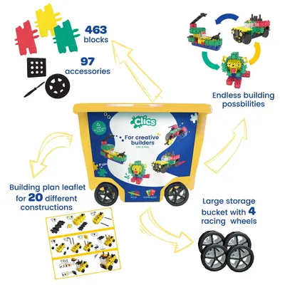 Set de construcție 20 în 1 cu 560 de piese