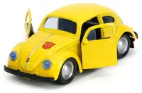 Mașinuță metalică Jada Transformers - Bumblebee, VW Beetle, 1:32, galben