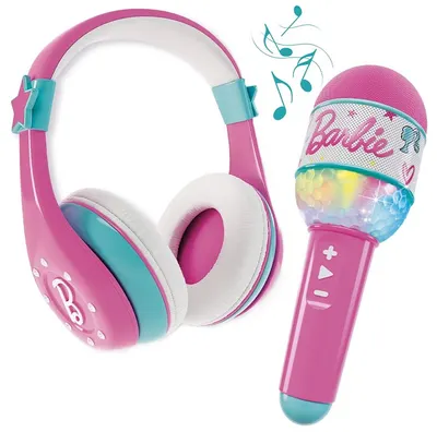 Set de joacă Lisciani Giochi - Microfon și căști, Barbie