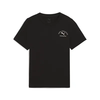 Tricou fitness copii mânecă scurtă, imprimeu Class Graphic, negru PUMA