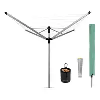 Uscător de rufe argintiu pentru grădină 50 m Lift-o-Matic Advance – Brabantia