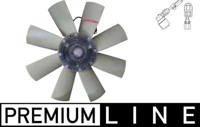 Cupla ventilator radiator (cu ventilator, 680mm, numar lame: 8, numar pini: 6) potrivit RVI C, K, T DTI11-122HH-DXi13520 01.13