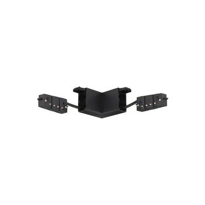BREDA MAGNETIC Nisipiu Negru Aluminiu Connector Horizontal 90° Connector For Suspend & Surface Mounted