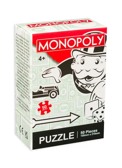 Mini puzzle de 50 de piese - monopoly