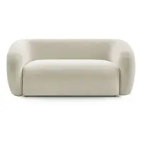 Canapea bej cu tapițerie din chenille 160 cm Celine – Bobochic Paris