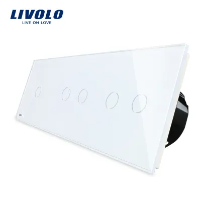 Intrerupator cu touch simplu+dublu+dublu LIVOLO din sticla