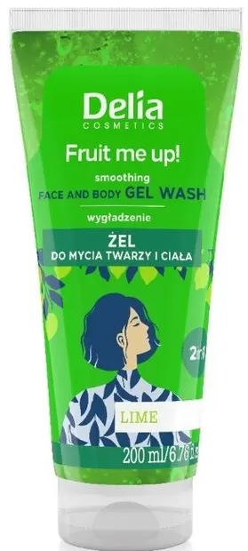 Delia Fruit Me Up! Gel de duș și de față, lime, 200 ml