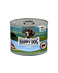 HAPPY DOG Sensible Puppy Junior Miel și orez hrană umedă pentru căței și câini tineri 200 g