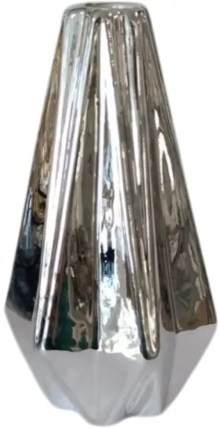 Vază Morello - C Silver, 8.5 х 16 cm