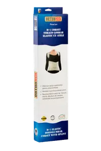 Corset toraco-lombar elastic cu atele marimea XL, 1 bucata, Orthomed