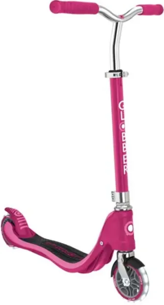 Trotinetă Globber - Flow 125 Lights, roz