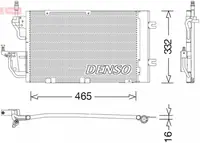 Radiator AC condensator cu uscator potrivit OPEL ASTRA H, ASTRA H GTC, ZAFIRA B 1.3D-2.0 03.04-04.15