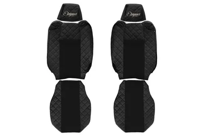 Huse scaun compatibile cu Renault T tetiere ajustabile după 01.2014-04.2021, Negru